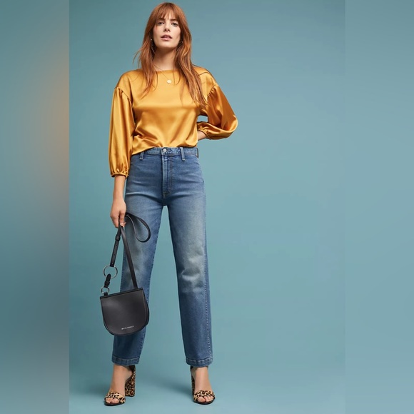 BOYISH: Carter High-rise Straight Ankle Jeans - Picture 3 of 8